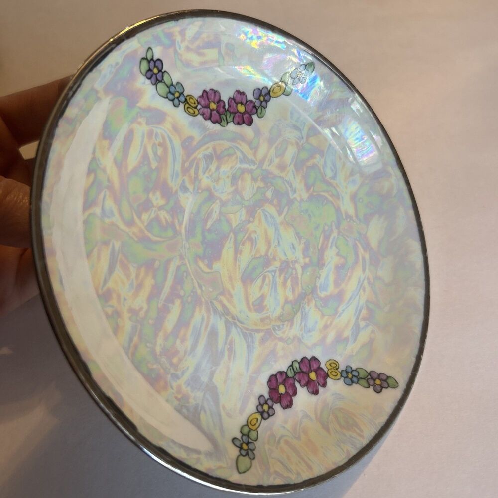 Vtg D@B Jorgensen Hand Pained Lustreware  Germany Art Deco